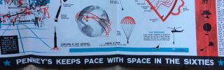 “Penney’s Keeps Pace With Space In The Sixties” Poster/17.  5” x 13.  25”/ 2