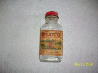 Vintage Small Pluto Water Laxative Medicine Bottle French Lick Springs Hotel Ind