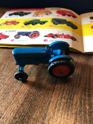 Matchbox Lesney 72a Fordson Tractor,  Blue,  Orange Wheels,