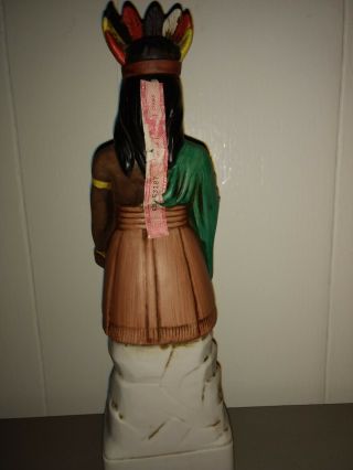 CIGAR STORE INDIAN Ski Country Liquor Decanter 1974 750 ML Created for Foss Co. 2