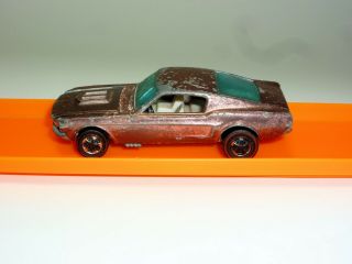 Hot Wheels Redline 1968 Custom Mustang - HK - Copper - Light Interior Loose 2