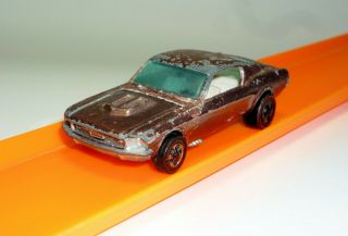 Hot Wheels Redline 1968 Custom Mustang - HK - Copper - Light Interior Loose 6