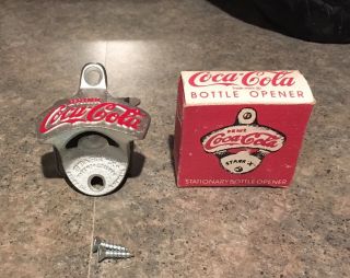 Vintage Coca Cola Starr - X Bottle Opener - Brown Mfg.  Co.