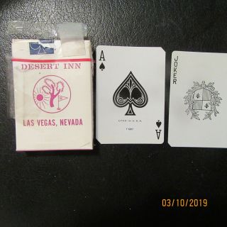 Vintage Desert Inn Casino Las Vegas Nevada Red Deck Of Cards (1)