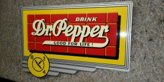 Dr.  Pepper Soda Advertising Flange Sign Limited Edition Only 925 Made