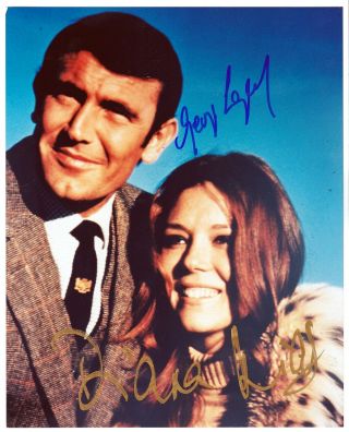 Diana Rigg & George Lazenby Signed Photograph - James Bond