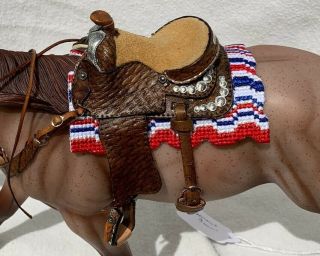 Breyer - Peter Stone Lsq Cm Cross - Stitch Model Horse Saddle Blanket Pad Accessory