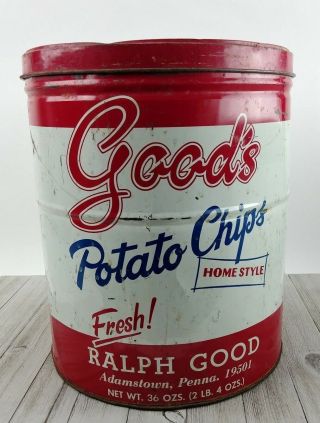 Good ' s Potato Chips Vintage Tin 12 