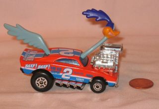1972 Matchbox Cosmic Blue Diecast Looney Tunes Roadrunner Beep Beep Car 3