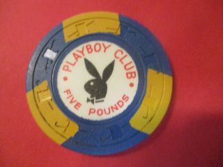 London Playboy Club Casino 5 Pounds Casino Chip