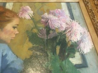 RAMON PICHOT SIGNED OIL PAINTING FIGURE CON FLORES HAMMER GALLERIES 5