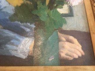 RAMON PICHOT SIGNED OIL PAINTING FIGURE CON FLORES HAMMER GALLERIES 6