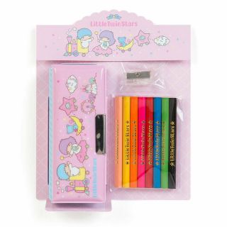 Sanrio Little Twin Stars Retro Colour Pencil Case Nostalgic School