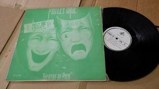 Motley Crue Theatre Of Pain Korea Vinyl Lp 12 " Green Sleeve