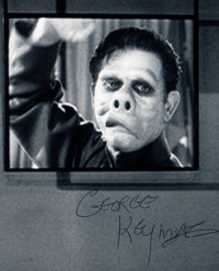 Rare Twilight Zone Signed Photograph From Eye Of The Beholder George Keymas