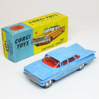 Corgi Toys 220 - Chevrolet Impala - Boxed Mettoy Playcraft Vintage Rare