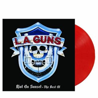 L.  A.  Guns - Riot On Sunset: The Best Of Red Vinyl Lp,  Limited