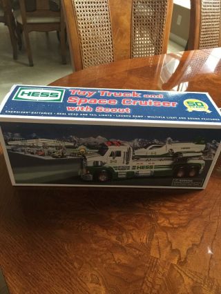 Hess 2014 50th Anniversary Toy Truck And Space Cruiser With Scout