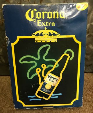 Corona Extra Bottle Palm Tree Beer Neon Sign 568005