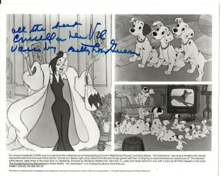 Betty Lou Gerson 1914 - 1999 101 Dalmatians Cruella De Vil Signed 8x10 Disney