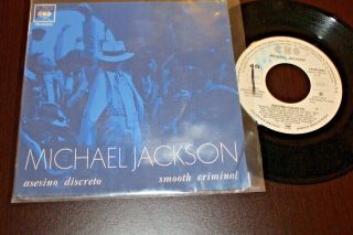 Michael Jackson Smooth Criminal 1988 Mexico 7 " Promo 45 Funk Soul