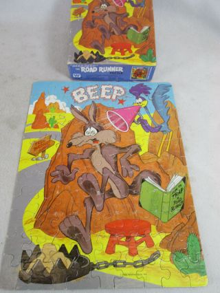 Vintage 1982 " Beep Beep The Road Runner " Jigsaw Puzzle By Whitman 4603 - 30