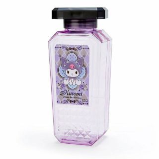 Kuromi Sanrio [new] Clear Bottle (diamond Cut) Cute Gift Japan