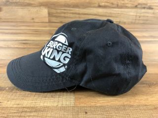 Burger King Logo Uniform Crew Black Cap Hat Restaurant Fast Food 2