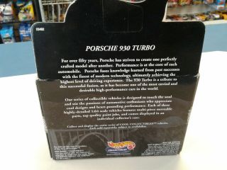 Hot wheels Collectibles Limited Edition Porsche 930 Turbo 4