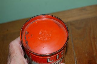 vintage 1 lb can LION OIL Company Lubricant Grease 