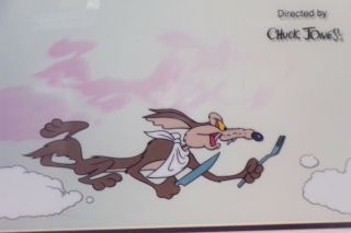 Looney Tunes Beep Beep Limited Edition Serigraph Cel Wile E Coyote Roadrunner