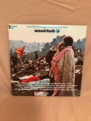 Woodstock Music From The Soundtrack And More Vinyl Album Set Of 3