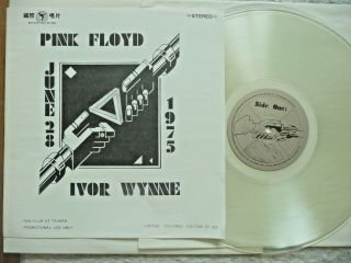 Pink Floyd - Ivor Wynne - Rare Clear Vinyl 2 Lp - Live - 6/28/75 Syd Barrett