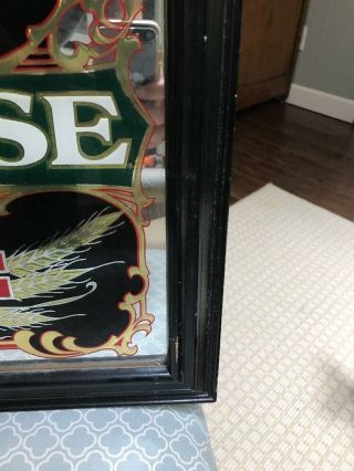 Vintage Genesee Beer 12 Horse Ale Advertising Mirror Sign Clydesdales 5