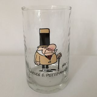 1983 Arbys Wizard Of Id Larsen E Pettifogger Drinking Glass Collector Promo Vtg