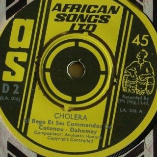‎ El Rego Et Ses Commandos De Cotonou - Dahomey‎– Cholera