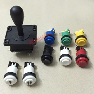 Arcade Happ Competition 4 Way Joystick And Button Kit For Multicade Mame Jamma