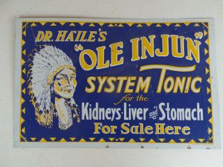 Old Antique Metal Quack Medicine Ol 
