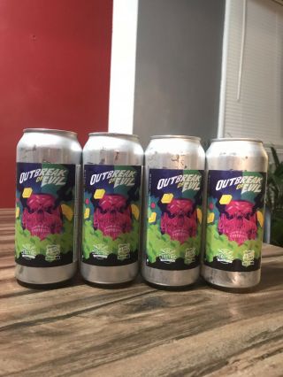 Electric X 450 North,  4 “empty” Cans,  Monkish Brewing,  Trillium,  Other Half