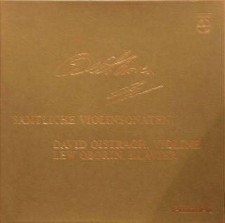Ultra Rare Dutch Stereo 4 Lp Box David Oistrakh Oborine Beethoven Violin Sonatas