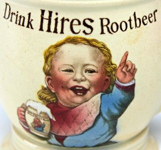 Antique Villeroy & Boch Germany ' Drink Hires Rootbeer ' Advertising Mug 3