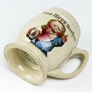 Antique Villeroy & Boch Germany ' Drink Hires Rootbeer ' Advertising Mug 4