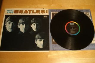 Beatles Meet The 1964 1st Press Mono Lp W/ No Bmi Or Ascap Label Play