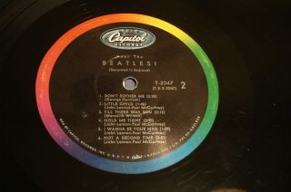 Beatles Meet The 1964 1st Press MONO LP w/ No BMI or ASCAP Label Play 5