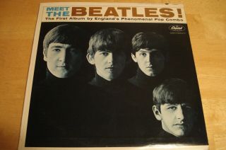 Beatles Meet The 1964 1st Press MONO LP w/ No BMI or ASCAP Label Play 6