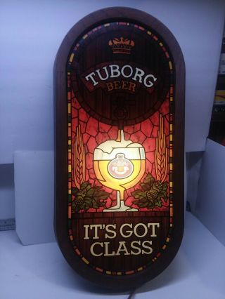 Vintage Tuborg Beer Lighted Sign It 