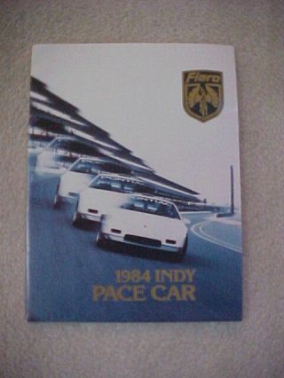 Pontiac Fiero Pace Car Brochure