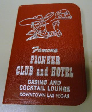 Vintage Pioneer Club Hotel Casino Address Book Gaming Rules Book Las Vegas Nv