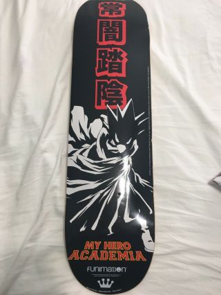 My Hero Academia Tokoyami Skateboard Deck 8.  25 " - Sdcc 2019