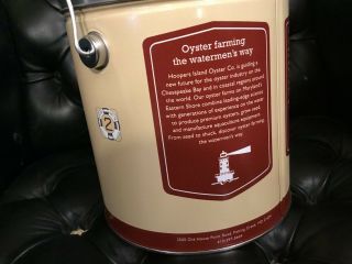 Hoopers Island Oyster Co.  1 Gallon Oyster Can 2 Skipjack Nathan Heritage Series 5